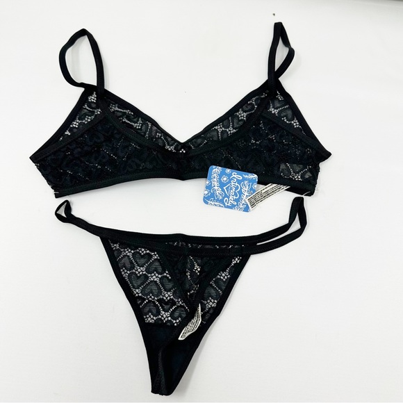 FREE PEOPLE Kelly Set in Black NWT in XS - Picture 5 of 6